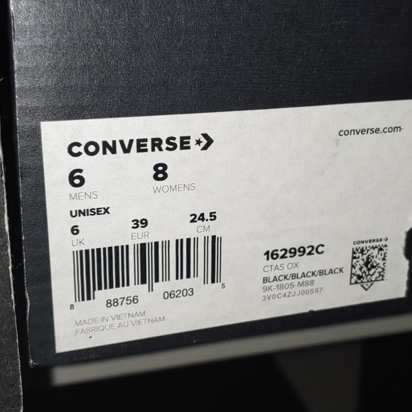 Purple black galaxy glitter low top converse - Picture 8 of 8